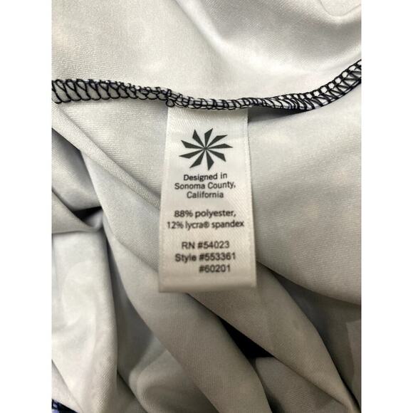 Athleta Faux Wrap V-Neck Floral Print Dress - Size L (EUC) - Picture 6 of 6